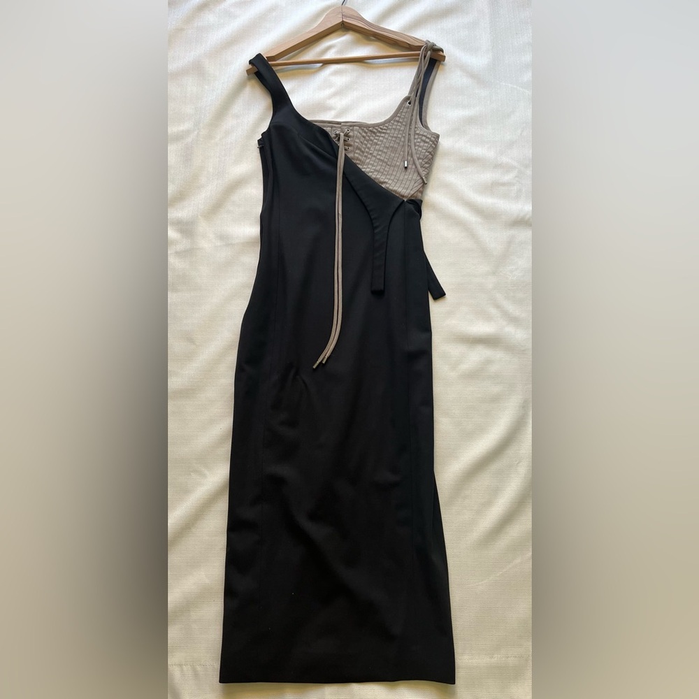Monse asymmetrical minimalist dress - edgy runway-inspired avant-garde vibes